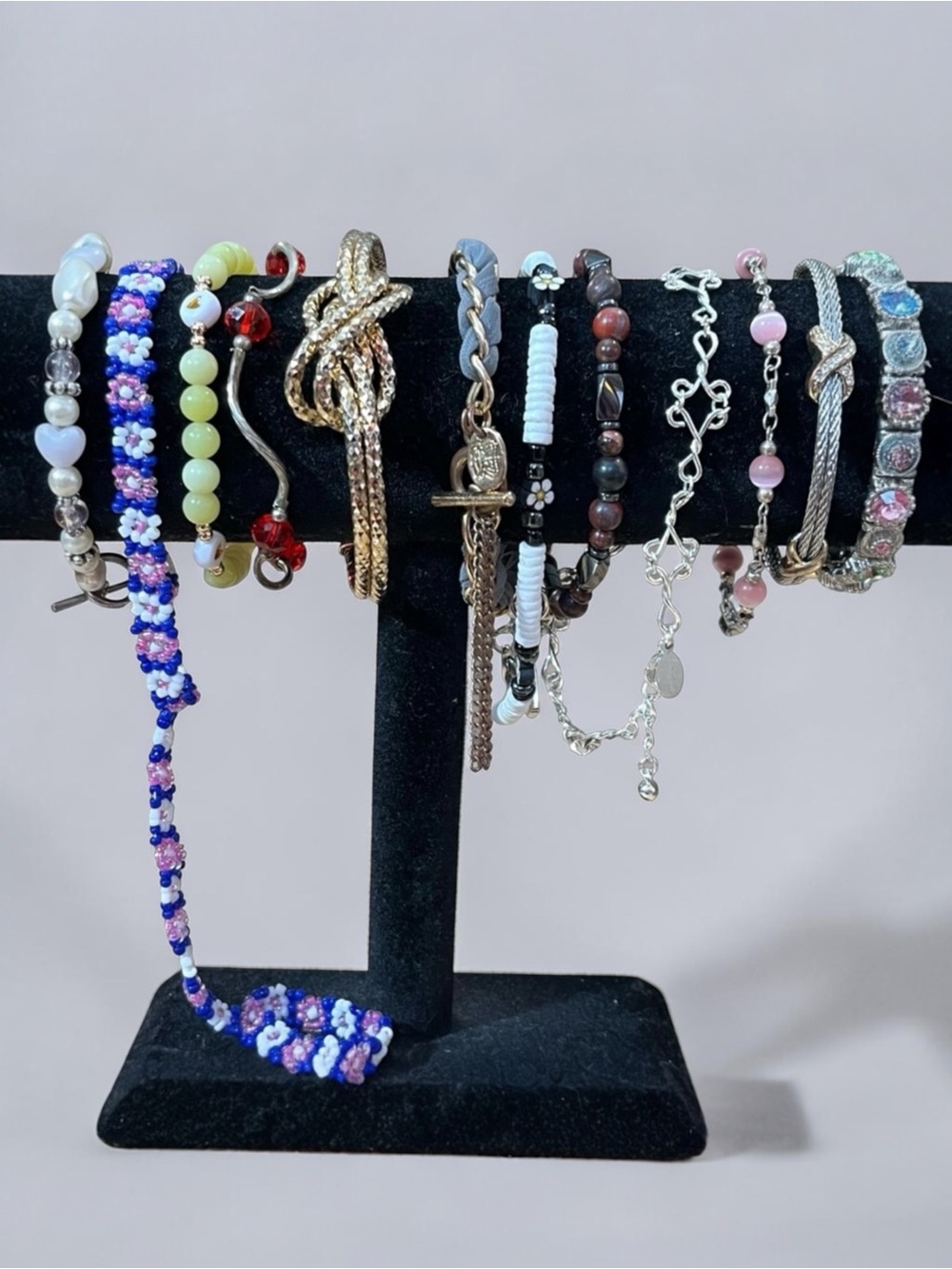 Elegant Multi-Color Assortment of Bracelets